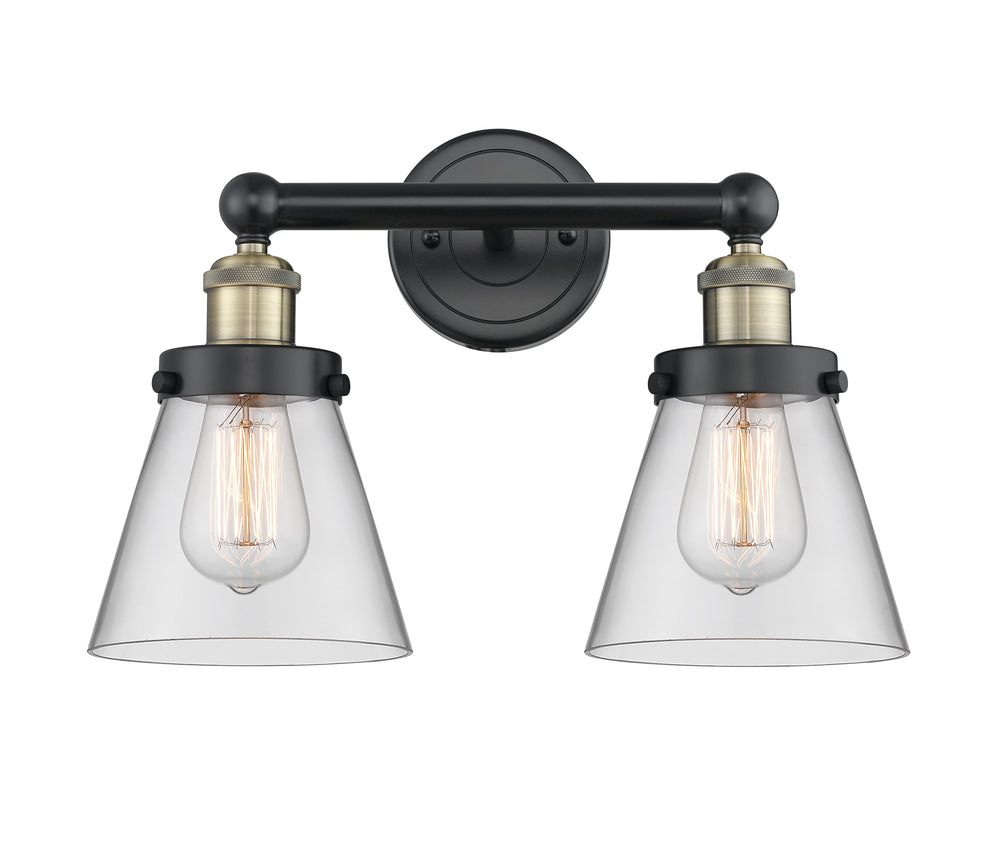 Innovations Lighting Cone 6" Bath Vanity Light - Black Antique Brass