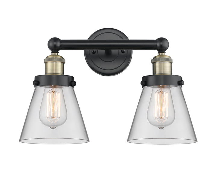 Innovations Lighting Cone 6" Bath Vanity Light - Black Antique Brass