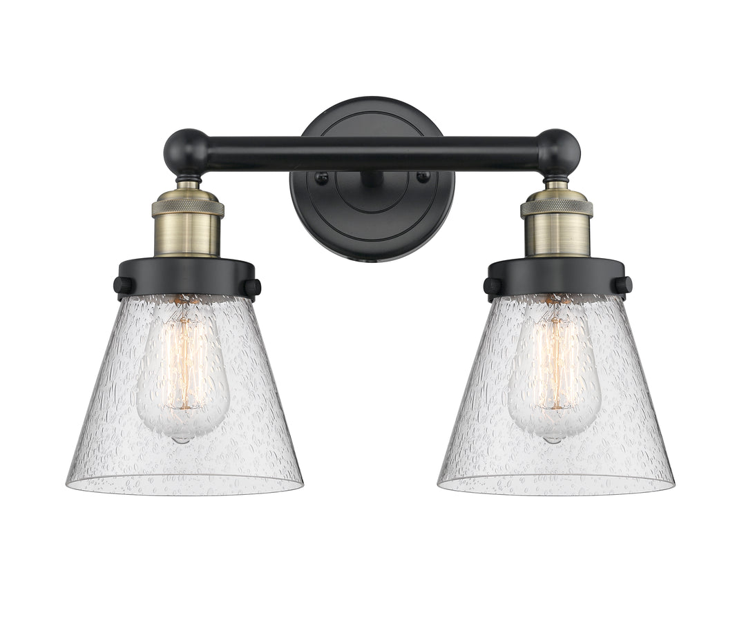 Innovations Lighting Cone 6" Bath Vanity Light - Black Antique Brass