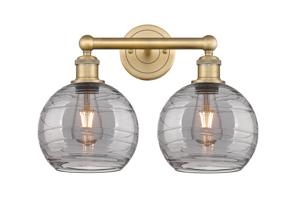 Innovations Lighting Athens Deco Swirl 8" Bath Vanity Light - Brushed Brass