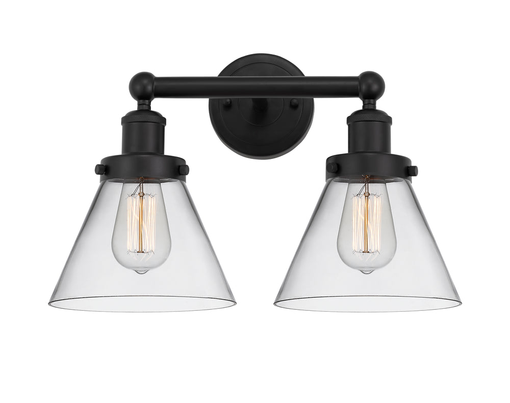 Innovations Lighting Cone 8" Bath Vanity Light - Matte Black