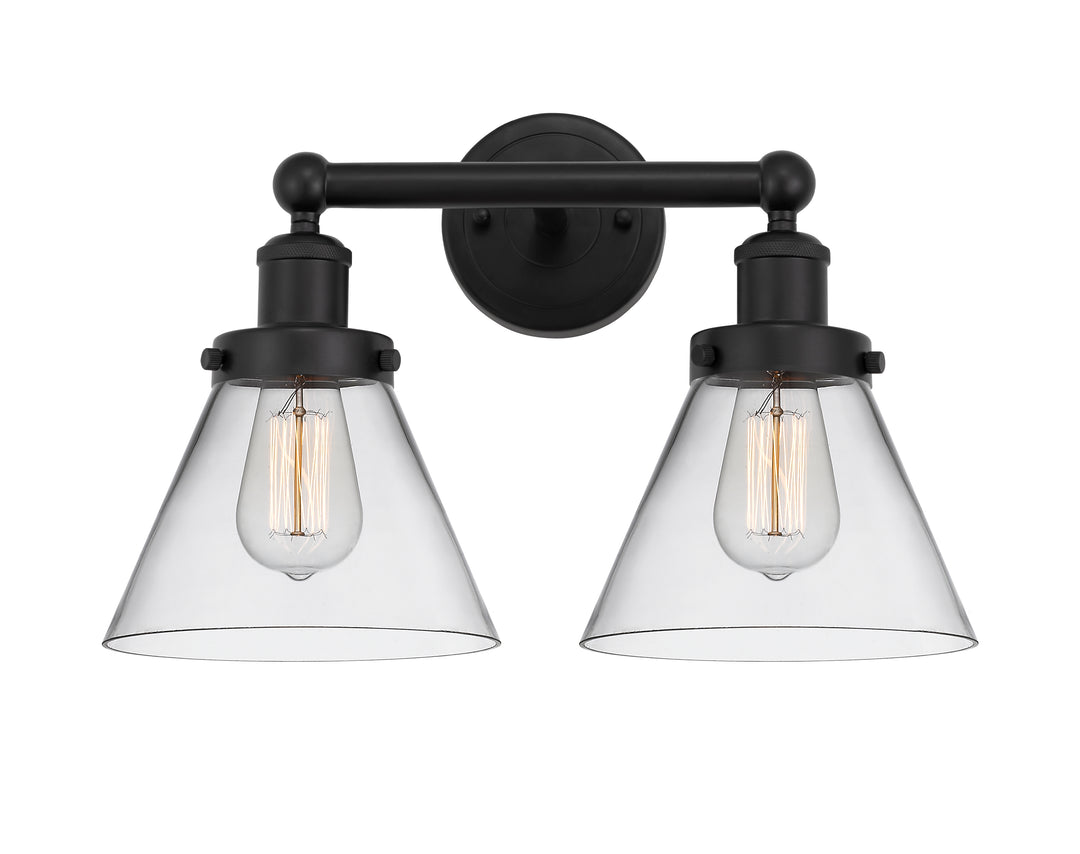 Innovations Lighting Cone 8" Bath Vanity Light - Matte Black
