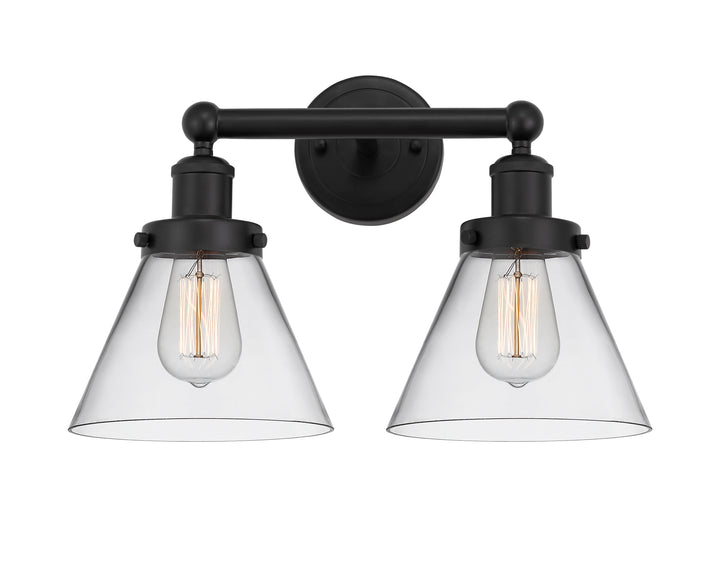 Innovations Lighting Cone 8" Bath Vanity Light - Matte Black
