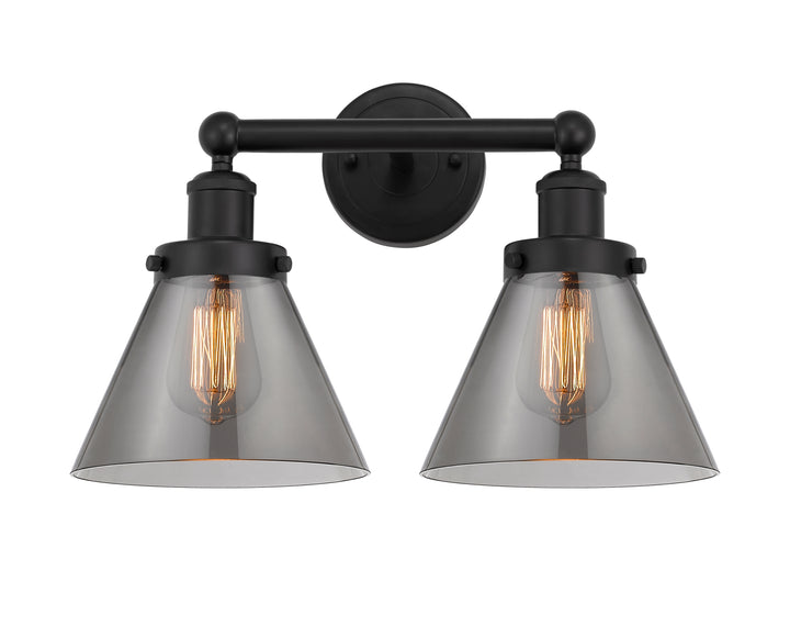 Innovations Lighting Cone 8" Bath Vanity Light - Matte Black
