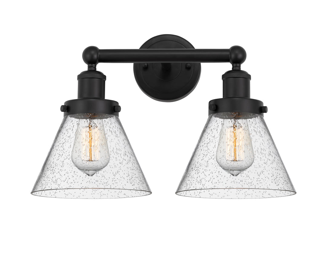 Innovations Lighting Cone 8" Bath Vanity Light - Matte Black