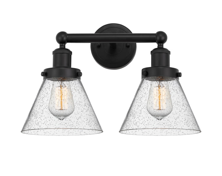 Innovations Lighting Cone 8" Bath Vanity Light - Matte Black