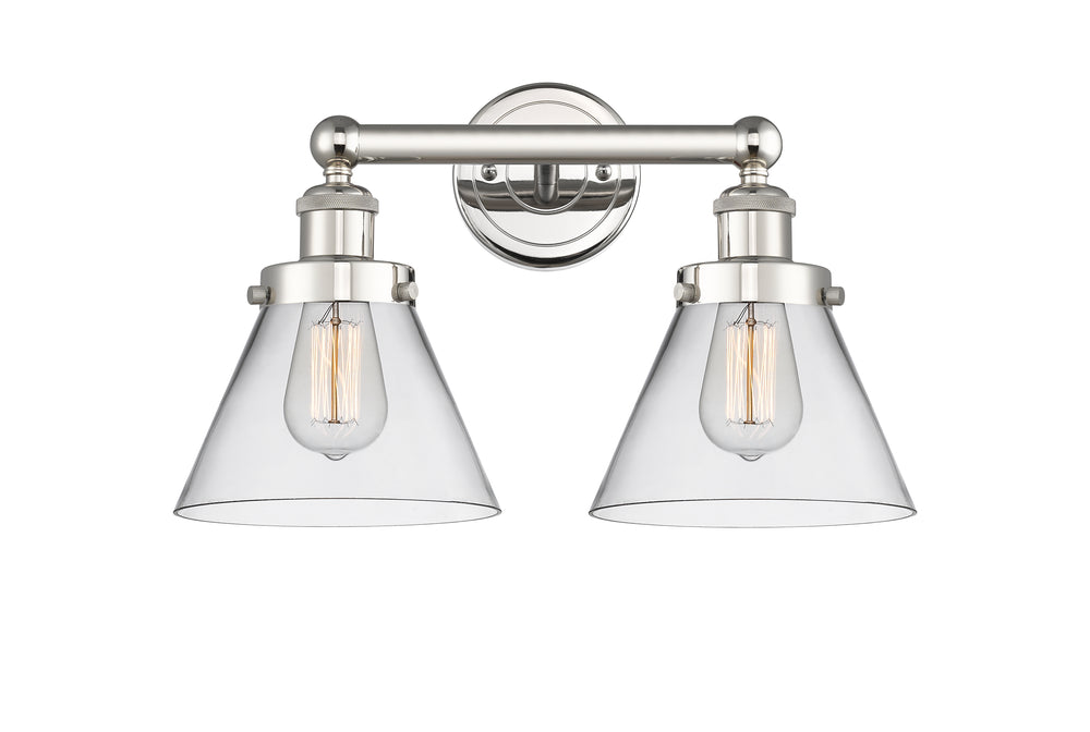 Innovations Lighting Cone 8" Bath Vanity Light - Polished Nickel