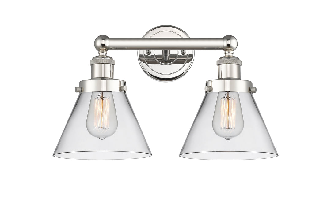 Innovations Lighting Cone 8" Bath Vanity Light - Polished Nickel