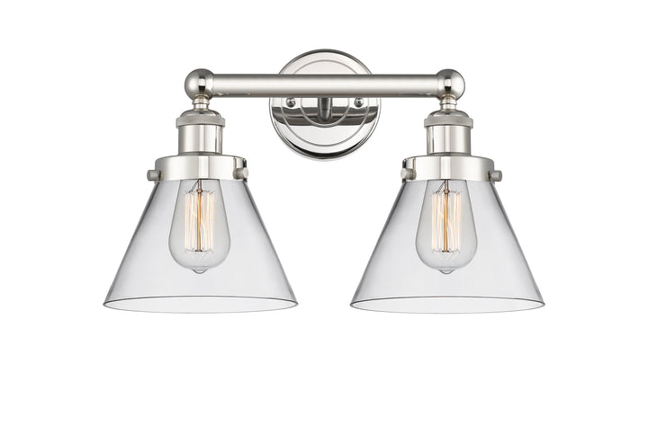 Innovations Lighting Cone 8" Bath Vanity Light - Polished Nickel