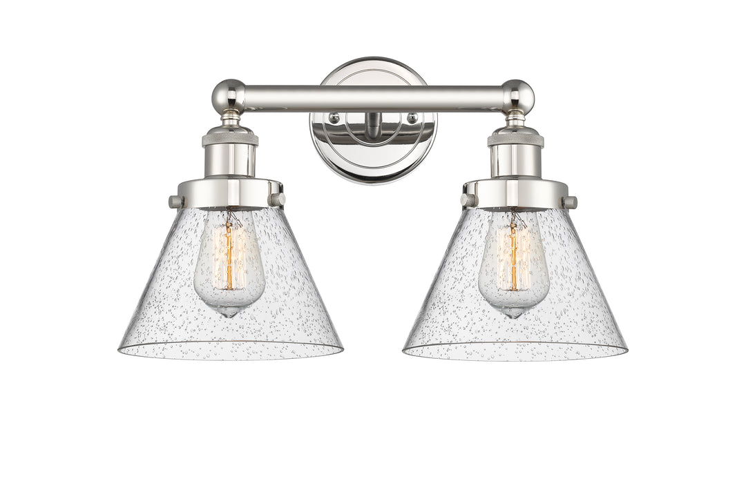 Innovations Lighting Cone 8" Bath Vanity Light - Polished Nickel