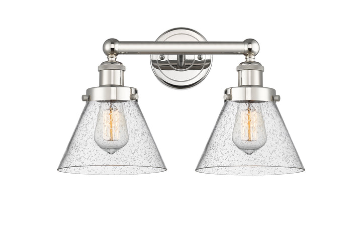 Innovations Lighting Cone 8" Bath Vanity Light - Polished Nickel
