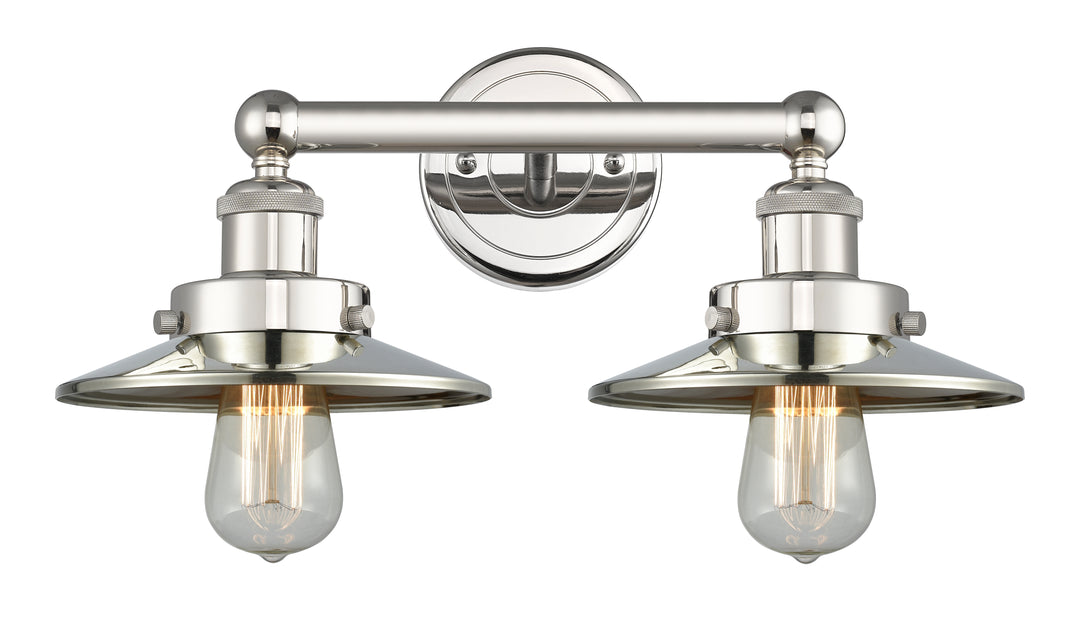 Innovations Lighting Railroad 8" Bath Vanity Light - Polished Nickel Vanity Lights Innovations Lighting   