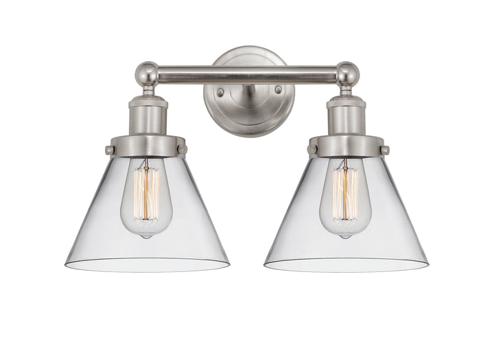 Innovations Lighting Cone 8" Bath Vanity Light - Brushed Satin Nickel