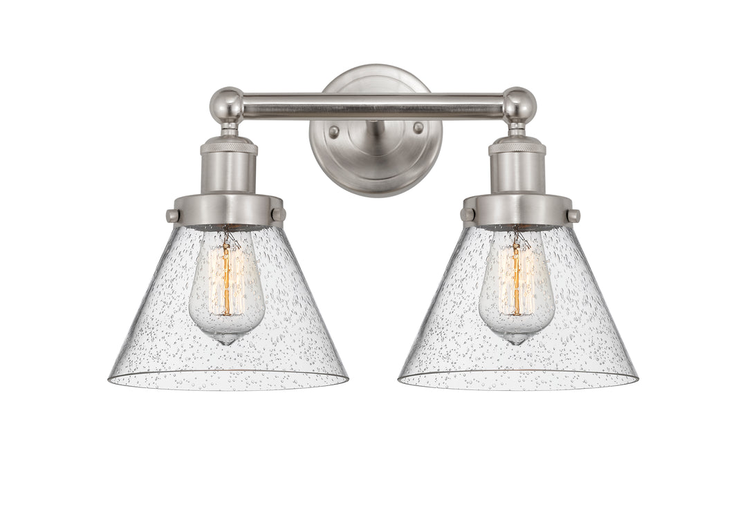 Innovations Lighting Cone 8" Bath Vanity Light - Brushed Satin Nickel