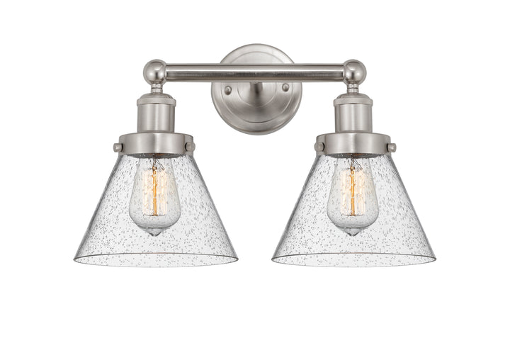 Innovations Lighting Cone 8" Bath Vanity Light - Brushed Satin Nickel