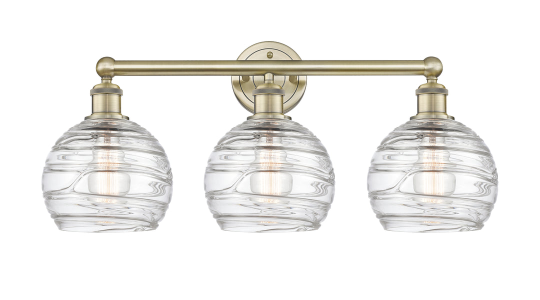 Innovations Lighting Athens Deco Swirl 8" Bath Vanity Light - Antique Brass