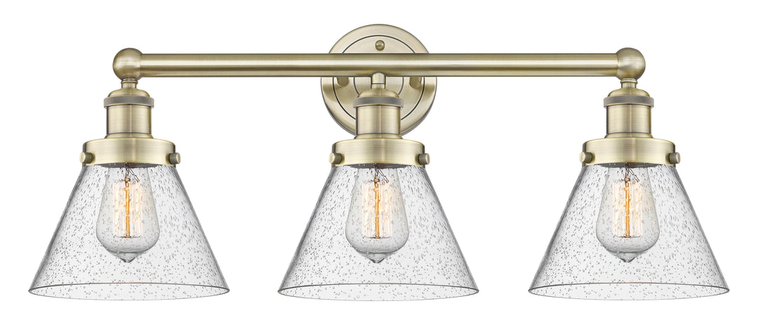 Innovations Lighting Cone 8" Bath Vanity Light - Antique Brass