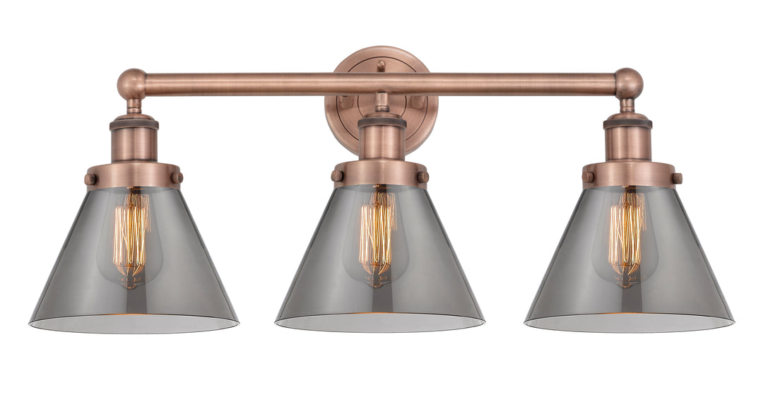 Innovations Lighting Cone 8" Bath Vanity Light - Antique Copper