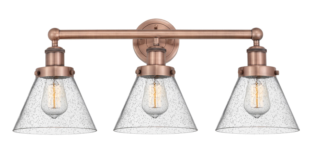Innovations Lighting Cone 8" Bath Vanity Light - Antique Copper