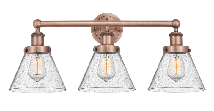 Innovations Lighting Cone 8" Bath Vanity Light - Antique Copper