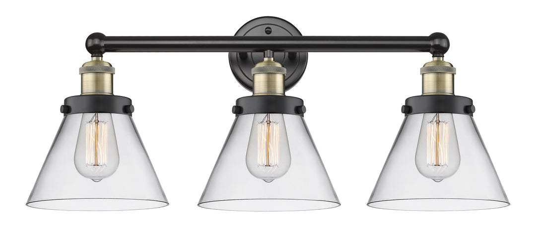 Innovations Lighting Cone 8" Bath Vanity Light - Black Antique Brass