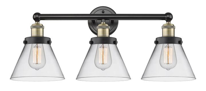 Innovations Lighting Cone 8" Bath Vanity Light - Black Antique Brass