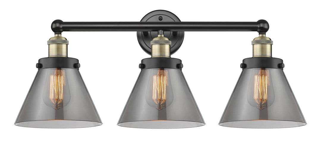 Innovations Lighting Cone 8" Bath Vanity Light - Black Antique Brass