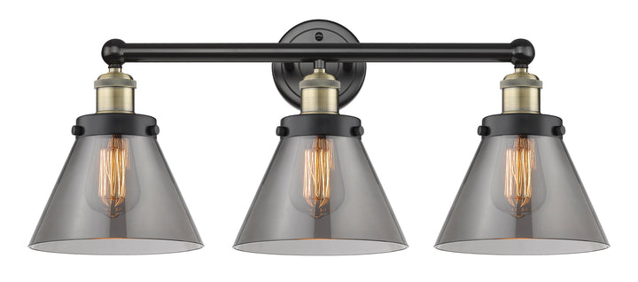 Innovations Lighting Cone 8" Bath Vanity Light - Black Antique Brass