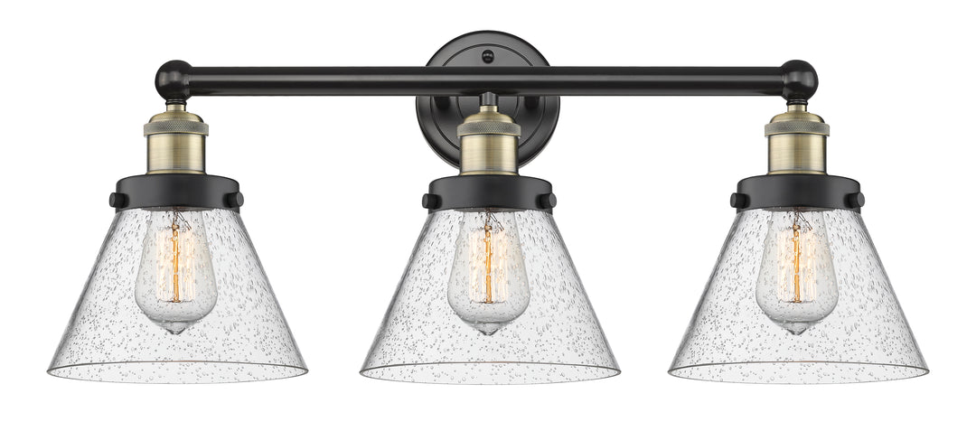 Innovations Lighting Cone 8" Bath Vanity Light - Black Antique Brass