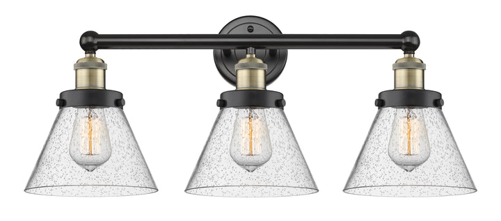Innovations Lighting Cone 8" Bath Vanity Light - Black Antique Brass