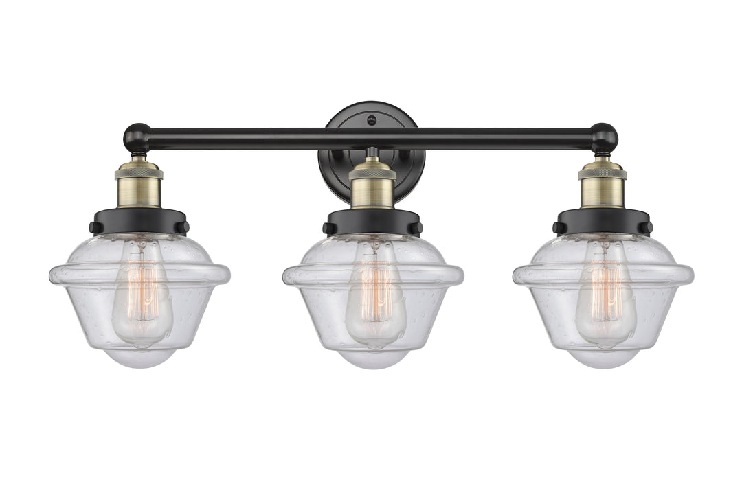 Innovations Lighting Oxford 7.5" Bath Vanity Light - Black Antique Brass Vanity Lights Innovations Lighting   