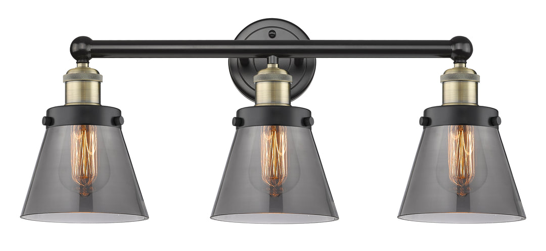 Innovations Lighting Cone 6" Bath Vanity Light - Black Antique Brass