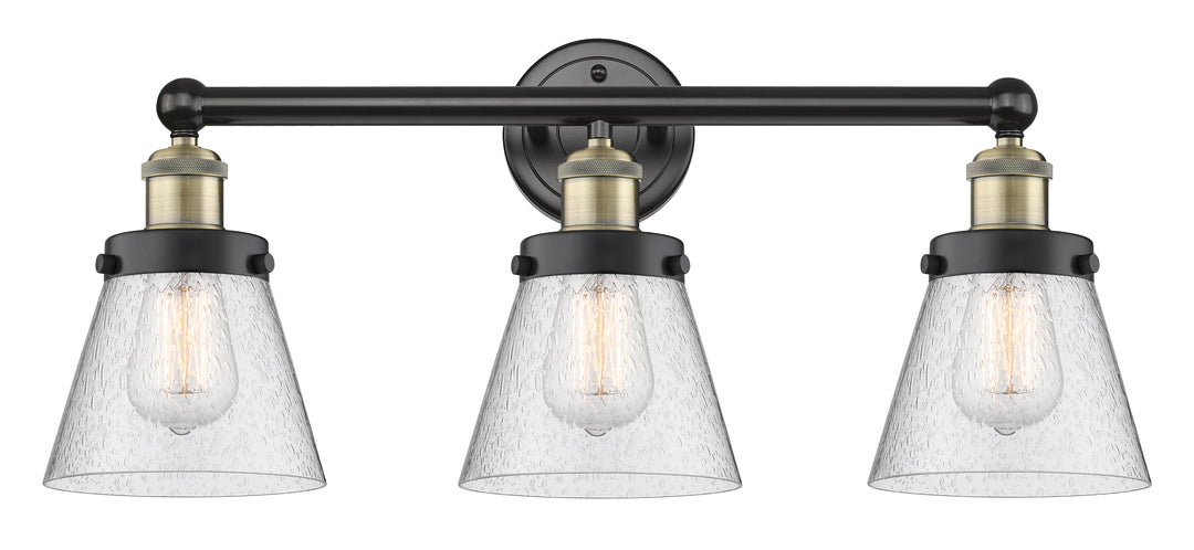 Innovations Lighting Cone 6" Bath Vanity Light - Black Antique Brass