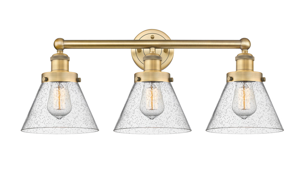 Innovations Lighting Cone 8" Bath Vanity Light - Brushed Brass