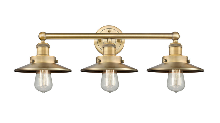 Innovations Lighting Railroad 8" Bath Vanity Light - Brushed Brass Vanity Lights Innovations Lighting   