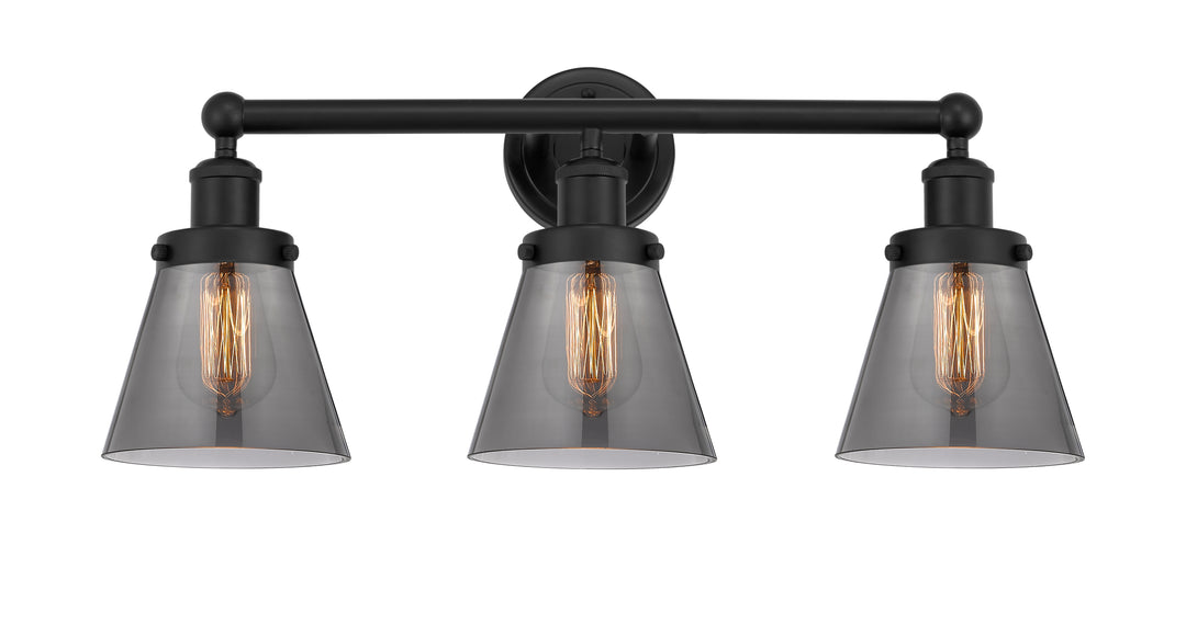 Innovations Lighting Cone 6" Bath Vanity Light - Matte Black