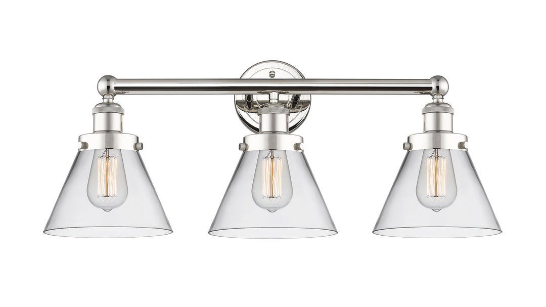 Innovations Lighting Cone 8" Bath Vanity Light - Polished Nickel