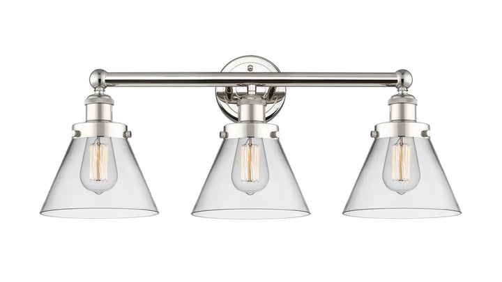 Innovations Lighting Cone 8" Bath Vanity Light - Polished Nickel