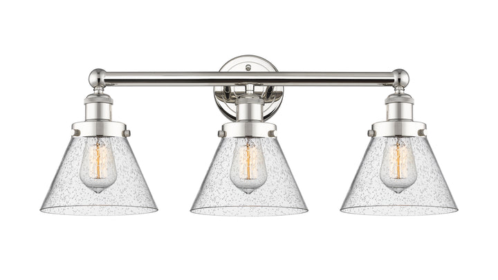 Innovations Lighting Cone 8" Bath Vanity Light - Polished Nickel