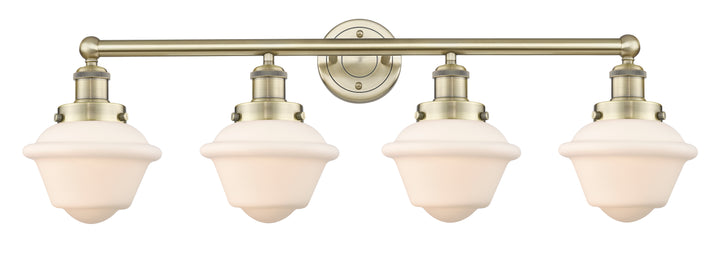 Innovations Lighting Oxford 7.5" Bath Vanity Light - Antique Brass Vanity Lights Innovations Lighting Matte White ; Glass Type: Frosted; Ribbed  