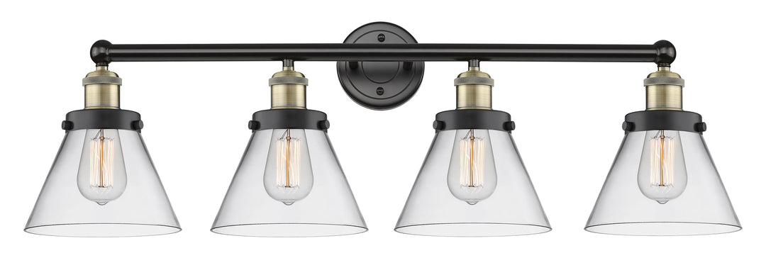 Innovations Lighting Cone 8" Bath Vanity Light - Black Antique Brass