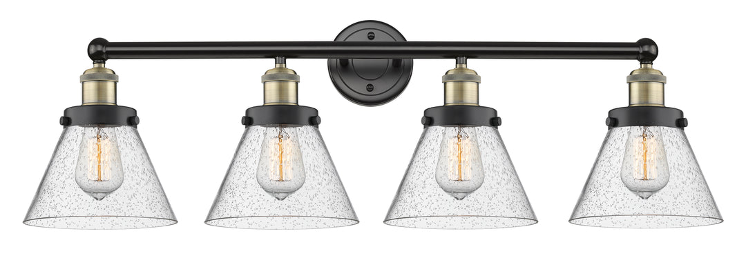 Innovations Lighting Cone 8" Bath Vanity Light - Black Antique Brass