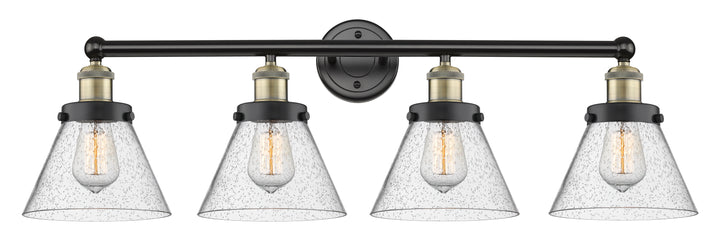 Innovations Lighting Cone 8" Bath Vanity Light - Black Antique Brass