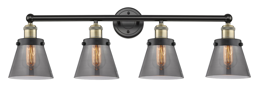Innovations Lighting Cone 6" Bath Vanity Light - Black Antique Brass