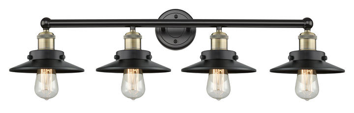 Innovations Lighting Railroad 8" Bath Vanity Light - Black Antique Brass Vanity Lights Innovations Lighting Default Title  