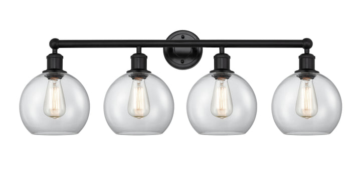 Innovations Lighting Athens 8" Bath Vanity Light - Matte Black