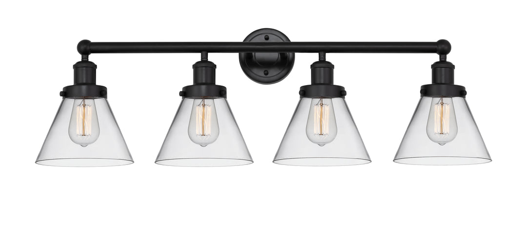 Innovations Lighting Cone 8" Bath Vanity Light - Matte Black