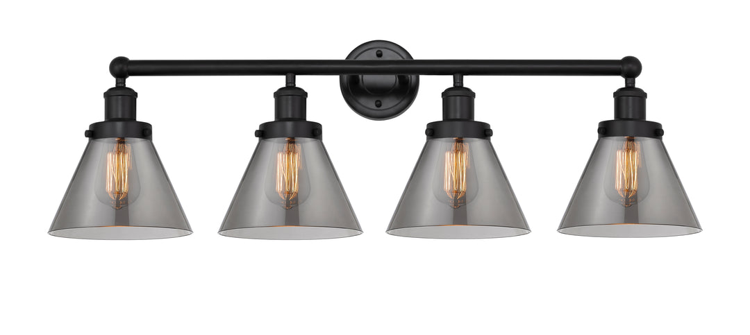 Innovations Lighting Cone 8" Bath Vanity Light - Matte Black
