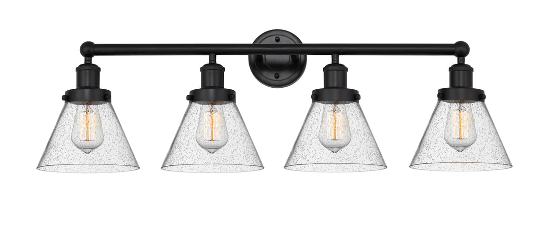Innovations Lighting Cone 8" Bath Vanity Light - Matte Black