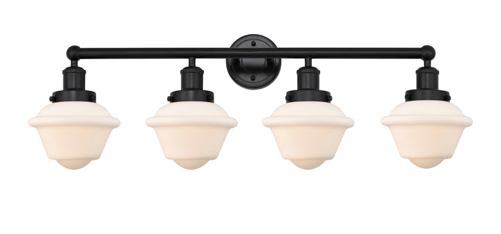 Innovations Lighting Oxford 7.5" Bath Vanity Light - Matte Black Vanity Lights Innovations Lighting Matte White ; Glass Type: Frosted; Ribbed  